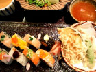 彩の綺麗な寿司と天麩羅